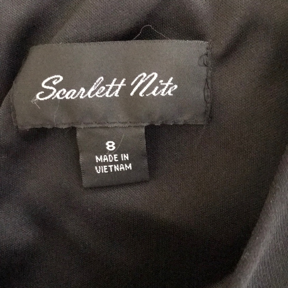 SCARLETT NITE Size 8 Black Sequined Dress - Picture 5 of 6